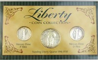 Silver Liberty Coin Display