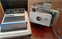 Vintage cameras,  Kodak and Polaroid