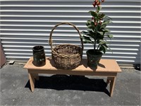 Garden Bench/Basket/Planter/Crock