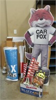 CAR FOX Advertising Banners and Assorted Items