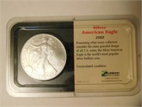 1oz pure Silver 2002 American Silver Eagle Dollar