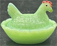 Jadeite Hp Mini Hen On The Nest