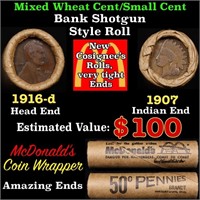 Small Cent Mixed Roll Orig Brandt McDonalds Wrappe