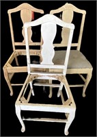 Set of Three Wood Chair Frames