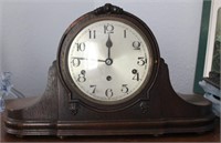 Antique Wooden German Mantle Clock