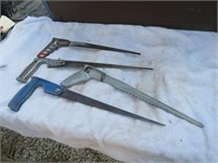 Vintage Metal Handled Saws