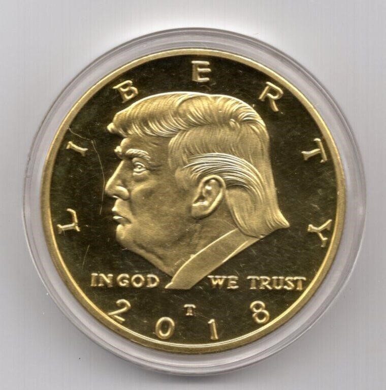 2018 Donald Trump Gold Plated Medal