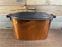 Antique Copper Boiler W/ Original Lid