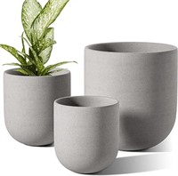 Le Tauci 6+8+10 Inch Plant Pots Indoor, Ceramic
