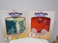 2 VINTAGE 1985 TEDDY RUXPIN OUTFITS UNUSED IN BOX