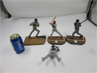 4 figurines de joueurs de Baseball