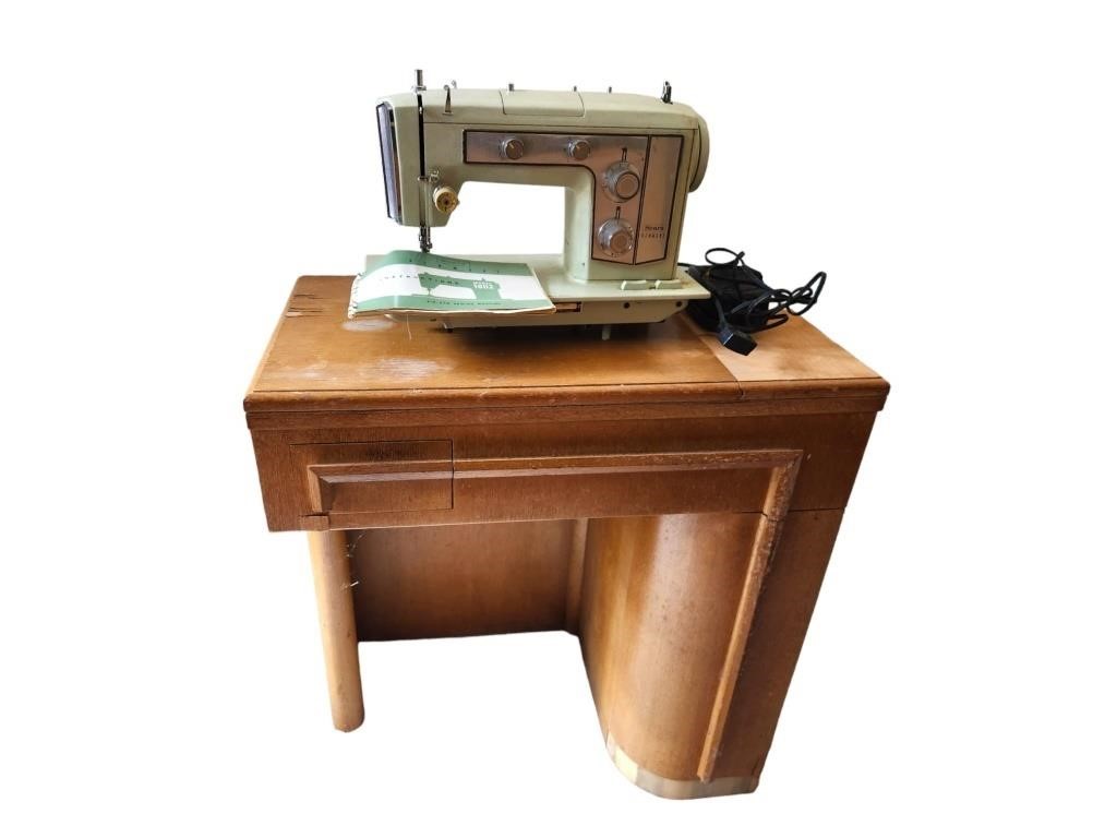 Sewing Machine, Cabinet & More!