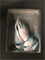 Chalkware Praying Hands by Victor