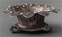 Ottoman Silver Filigree Basket, 19th C.