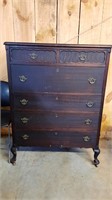 Antique 5 Drawer Dresser on Wheels