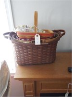 Lot #72 (3) Longaberger baskets to include;