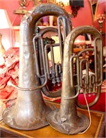 TWO ANTIQUE BRASS INSTRUMENTS