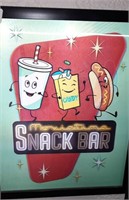 3d Snack Bar Sign