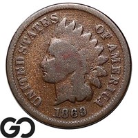 1869 Indian Head Cent, Semi-Key Date