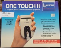 LIFESCAN ONE TOUCH II  GLUCOSE MONITORING SYSTEM