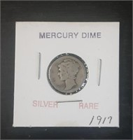 MERCURY DIME 90% SILVER 1917