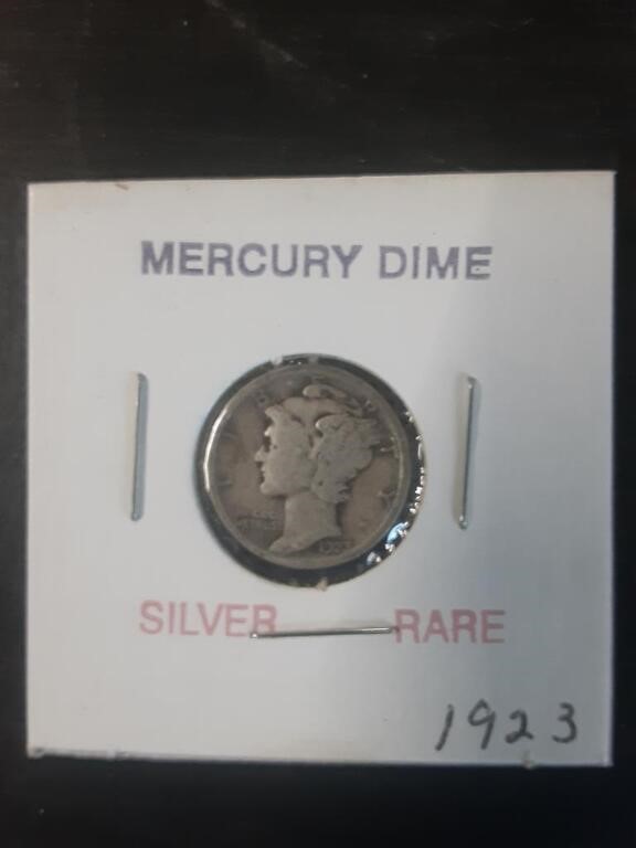 MERCURY DIME 90% SILVER 1923