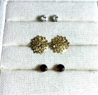 [F] Stamped 14K Gold Earring Lot #1