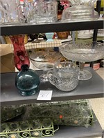 assorted glassware lot