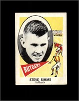1961 Nu-Card #126 Steve Simms VG-EX to EX+