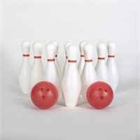 Champion Sports Plastic Bowling Pin Set 10 extra l