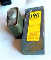 Sharpening Stone/Can of Oil