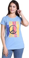 Women's Summer Tops Love Peace Short Tee