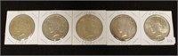 5 PEACE DOLLARS: 2-1922, 1922-S, 1925 AND 1927 -