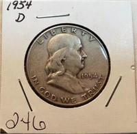 1954D Franklin Half Dollar