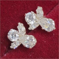 Silver Cz  Earrings