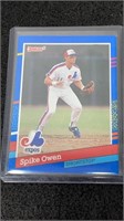 Vintage Montreal Expos Spike Owen Card