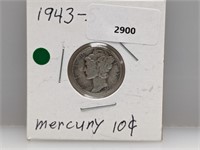 1943-S 90% Silv Mercury Dime