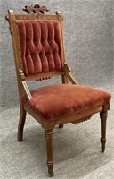 Victorian Tufted Back Side Chair