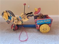 Vintage Fisher Price Bucky Burro Toy
