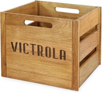 $50  Victrola Wooden Crate - Holds 50+ Vinyls