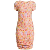 New Floral Scrunch Rouched Dress