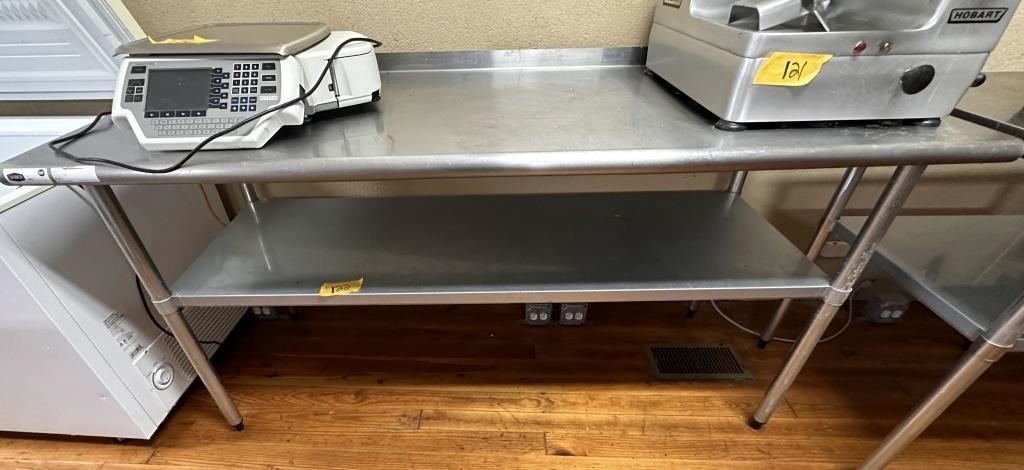 SAUVER STAINLESS STEEL TABLE