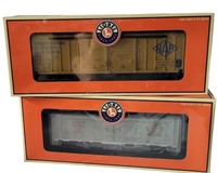 TWO VINTAGE LIONEL RAIL CARS NEW IN BOX