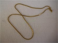 14kt Designer Woven Link Necklace