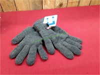 Thermal Energy Knit Grey Gloves L-XL