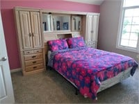 Palliser 3pc Bed Unit, Bed, and Armoire