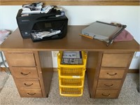 VTG Desk, Paper Cutter, Printer & Organizer