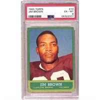 1963 Topps Jim Brown Psa 6