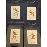 (4) 1940's Native American Cards