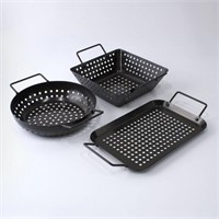 $23 Char-Broil 3pc Grilling Topper Set Black